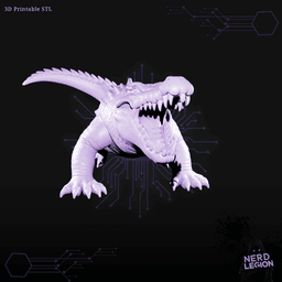 Dire Crocodile - Dungeons and Dragons 3D Model 3d model