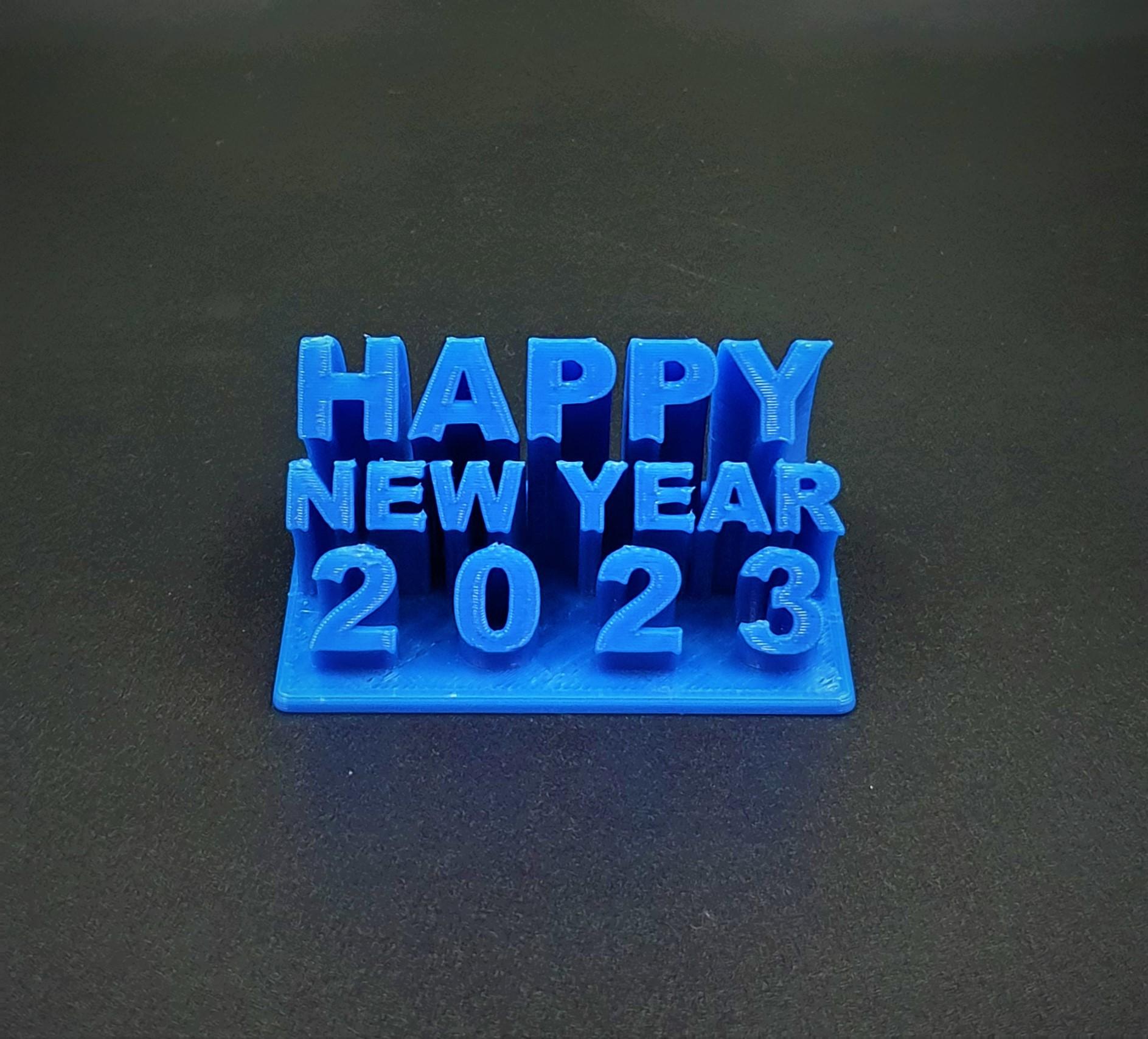 Happy New Year 2023 3d model