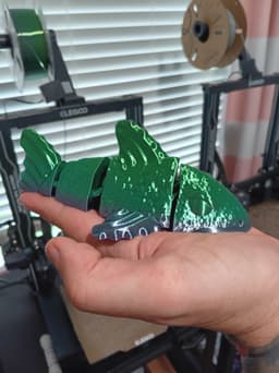 Koi Fish - flexi fidget toy - articulated - print in place 3d model