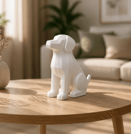 Dog Statue STL | Minimalist Dog | Puppy figurine 3d model