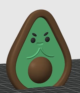 Avocado Desk Buddy 3d model