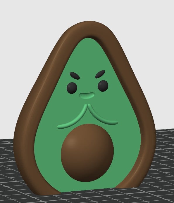 Avocado Desk Buddy 3d model
