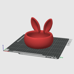 Easter Bunny Ear Pot STL-Candy Bowl-Spring-Table Décor-Plant Holder 3d model