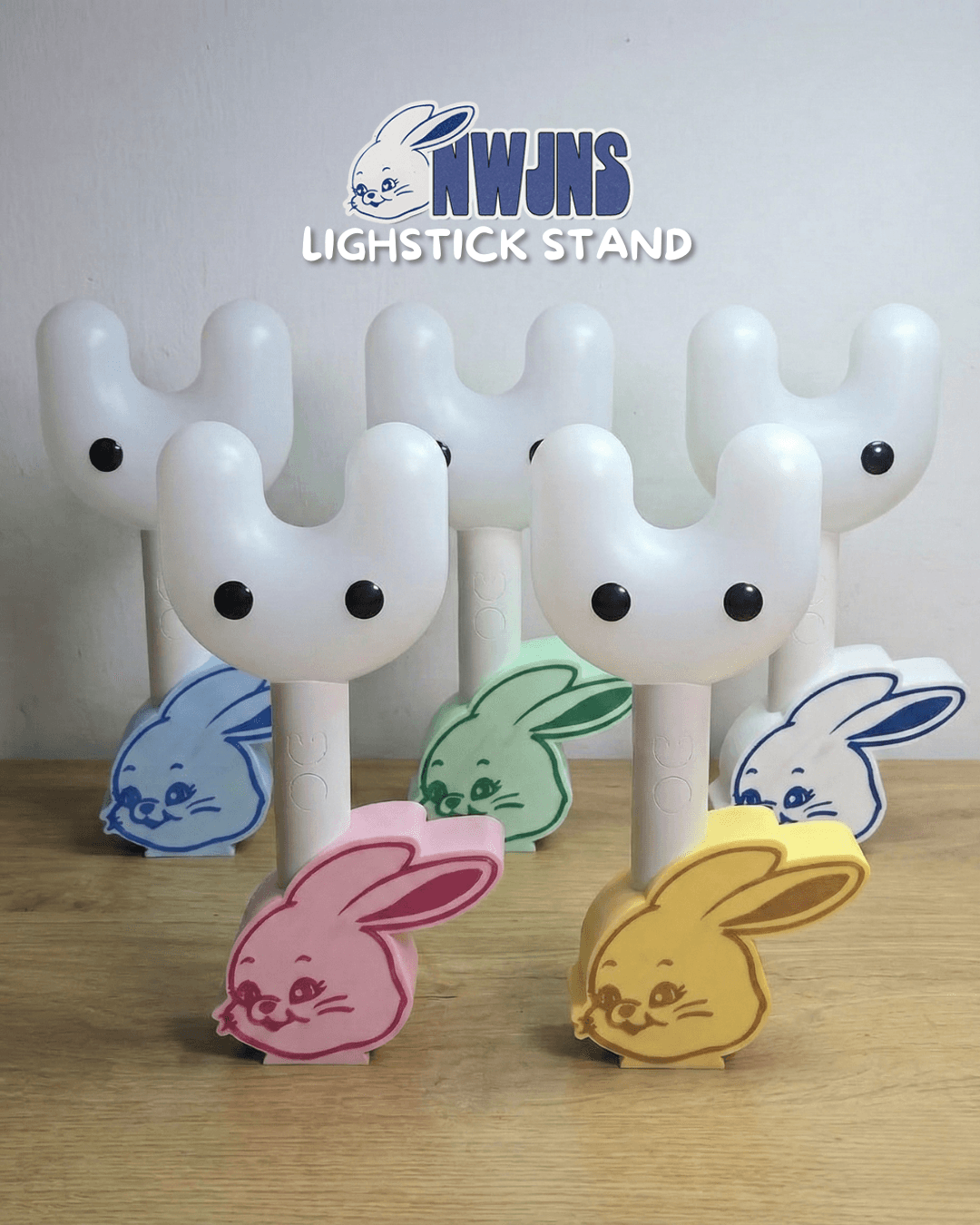 NewJeans Member Bunnies Lightstick Stand 3d model