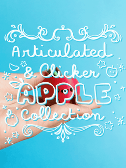 Cute Articulated & Clicker Apple | No AMS | Print-in-place 3d model