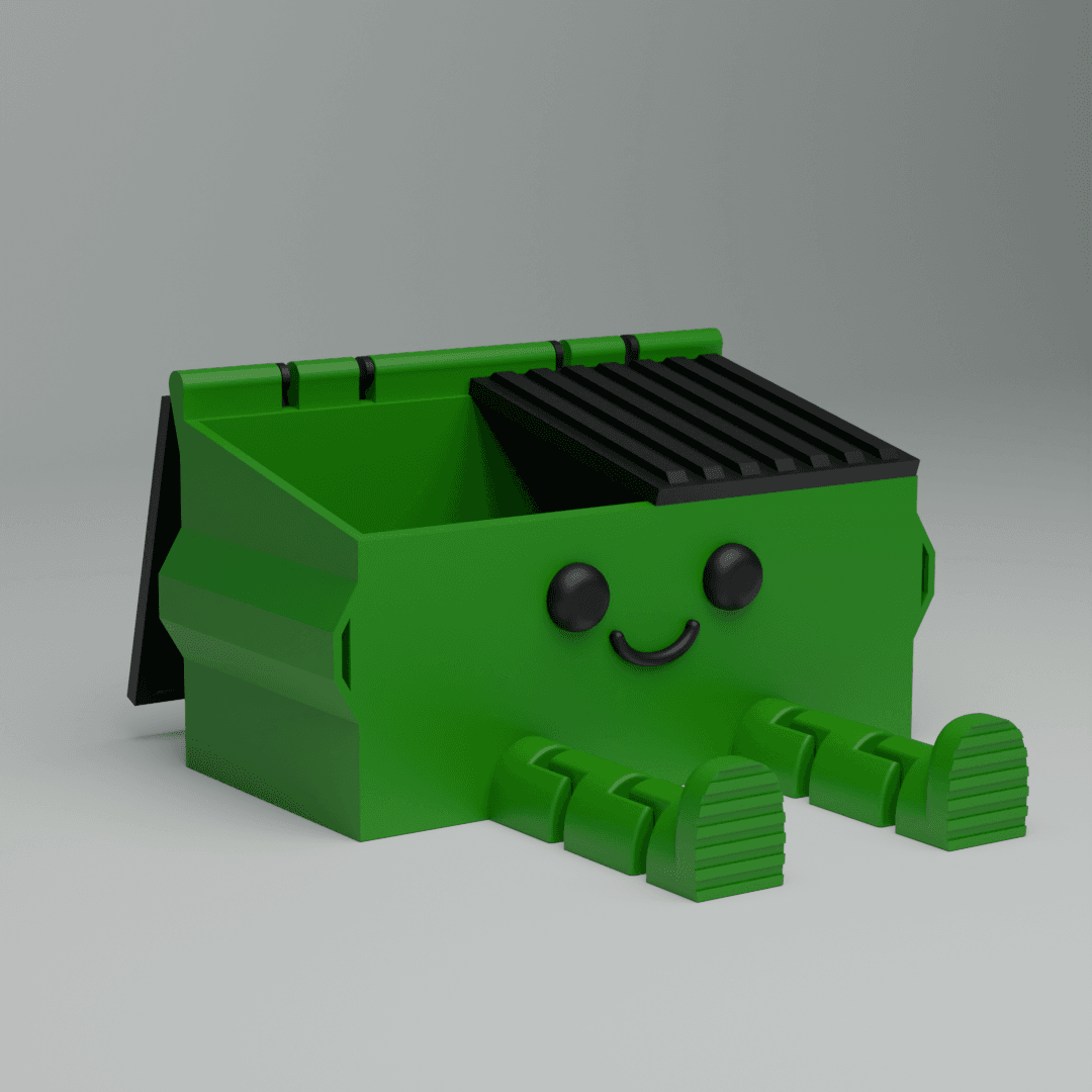 Dumpster Buddy Articulated 3d model