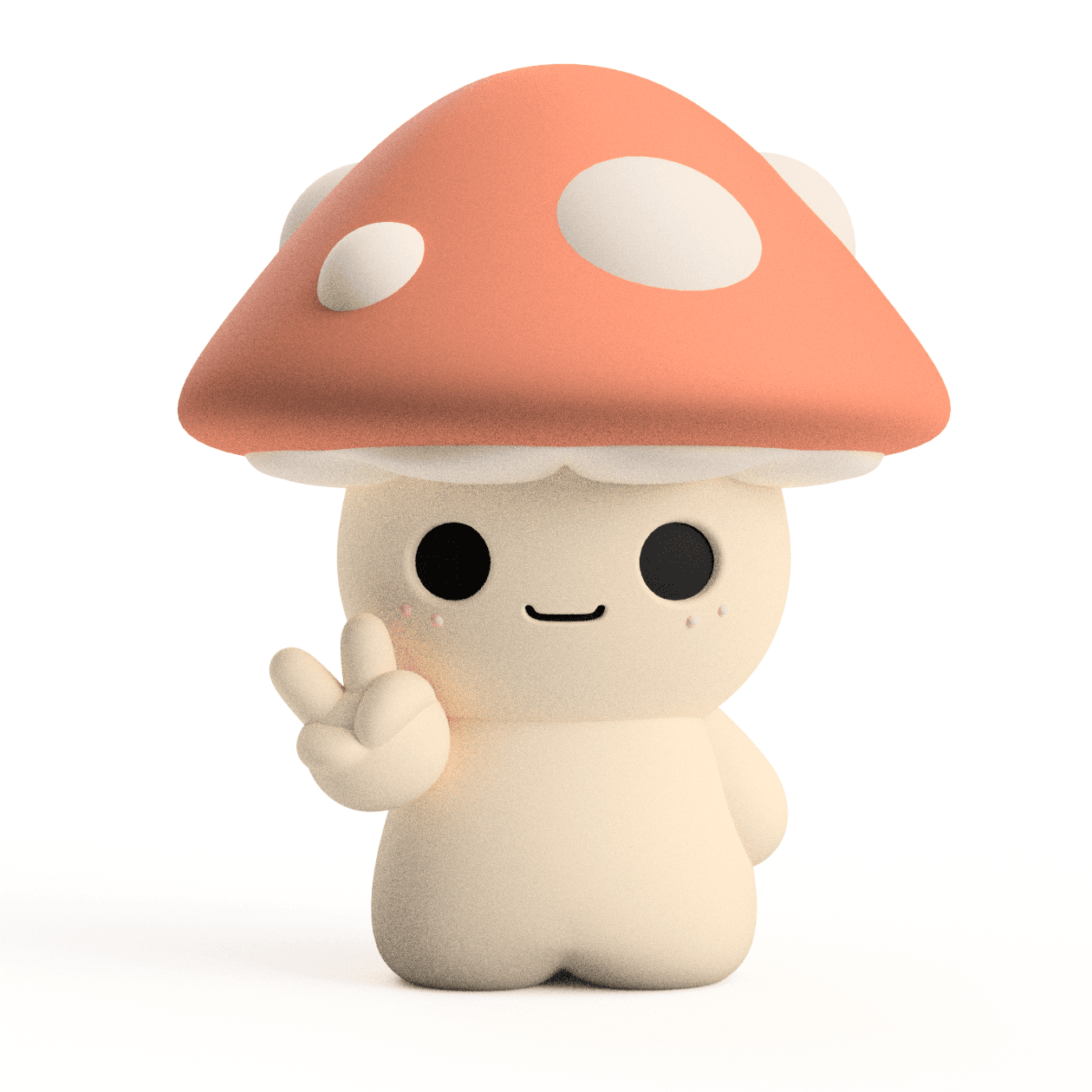 3D Printable Mushroom Baby Figure: Game of Shrooms 2024 3d model