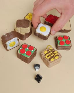 Toast Clicker Collection, Fidget Keychain, Mechanical Switch Toy 3d model