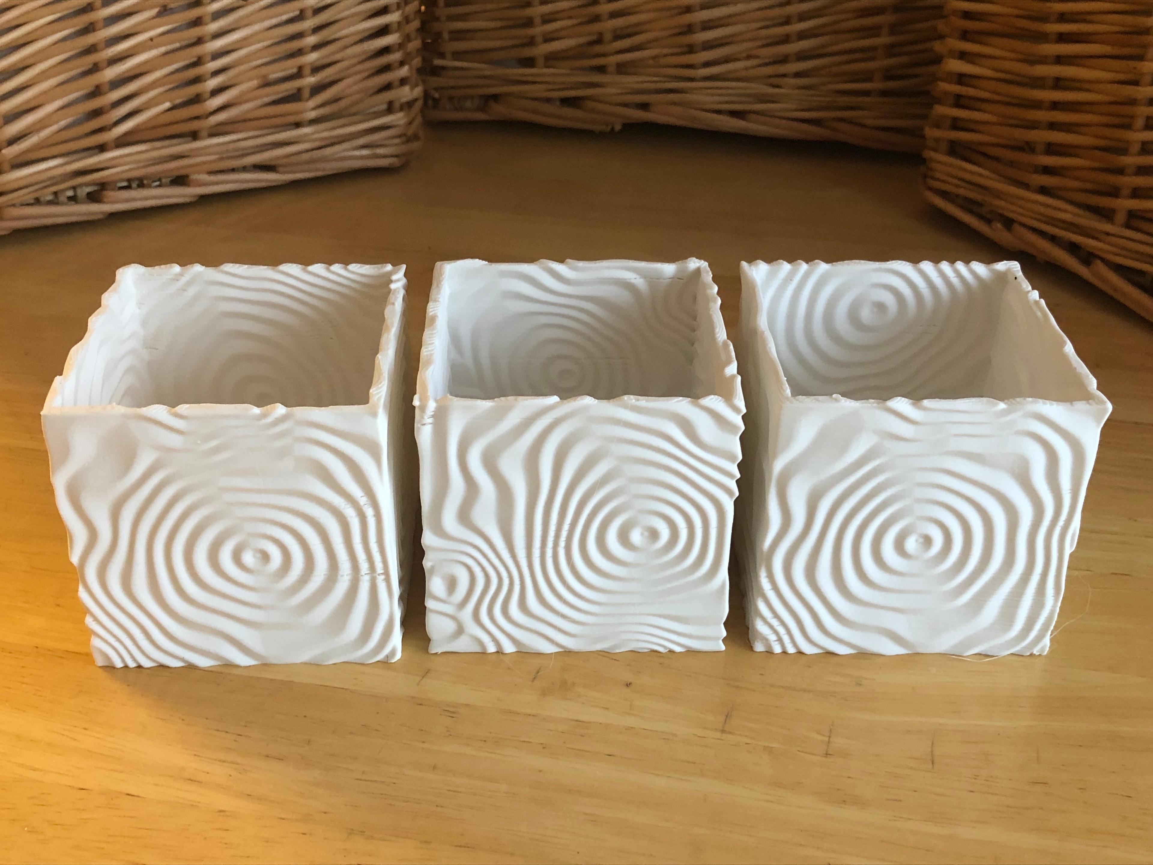 Ripple Vases (Cube) 3d model