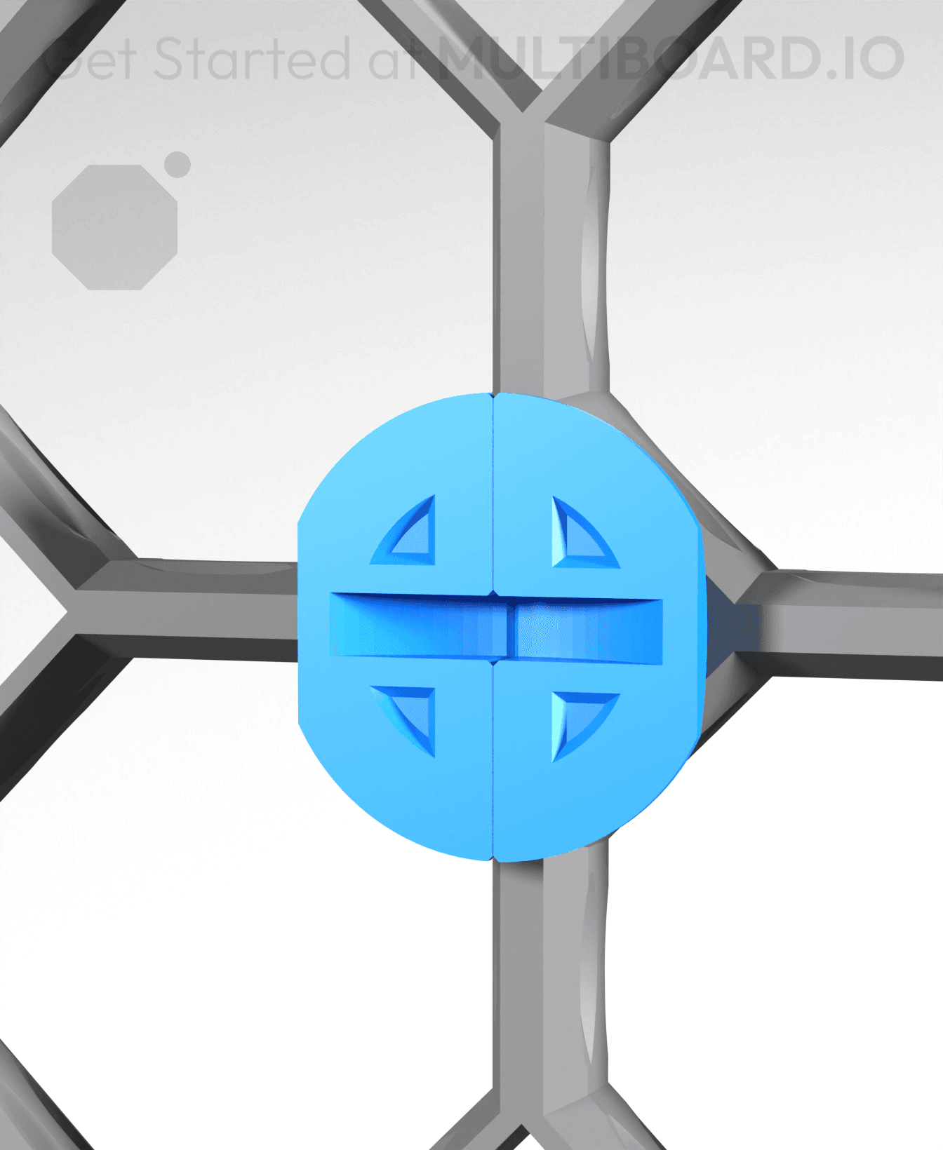 Small Thread - Fix Point (Folded) 3d model