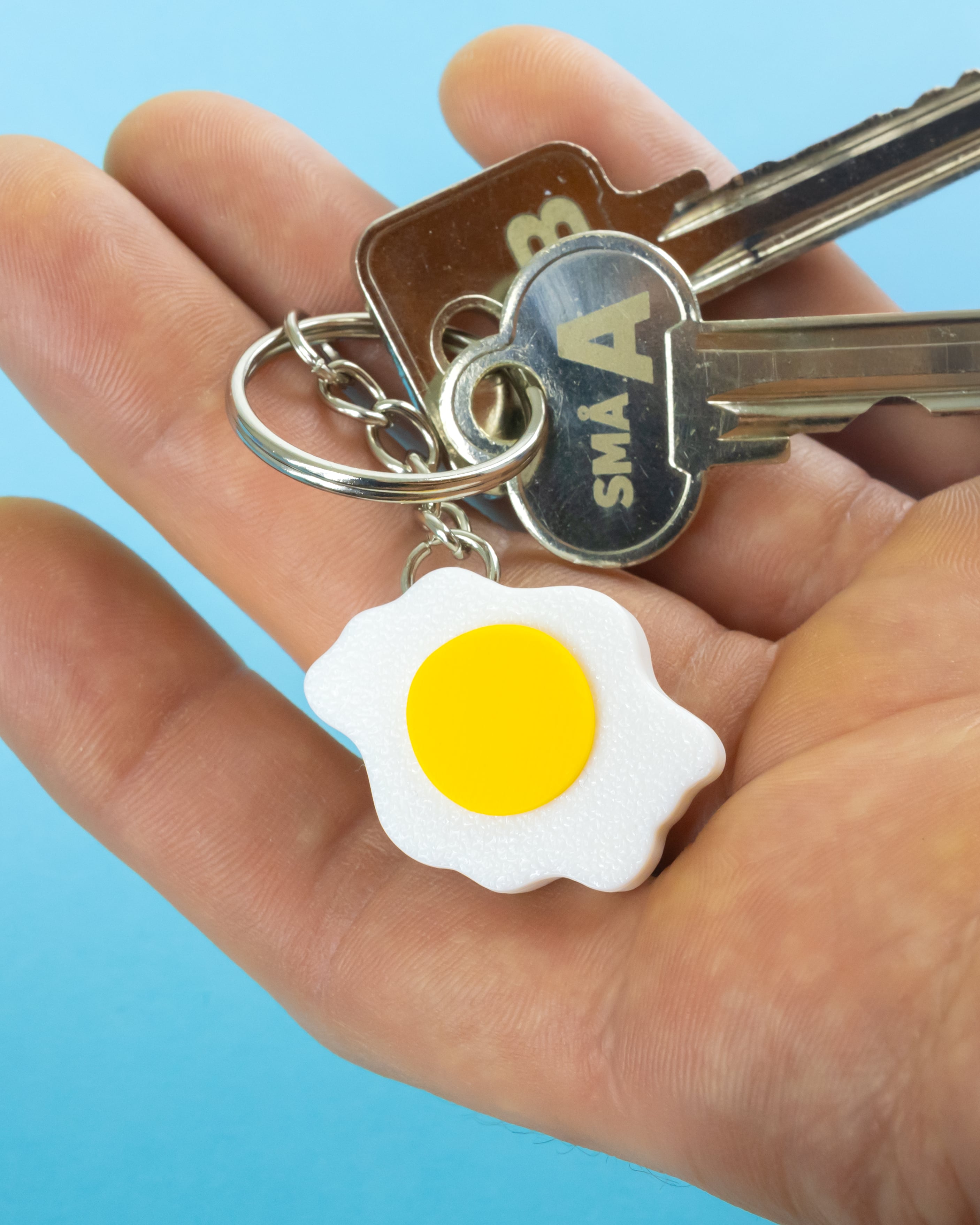 Egg // Flatland Keychain Magnet 3d model