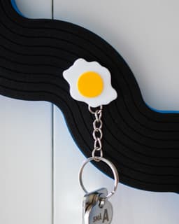 Egg // Flatland Keychain Magnet 3d model