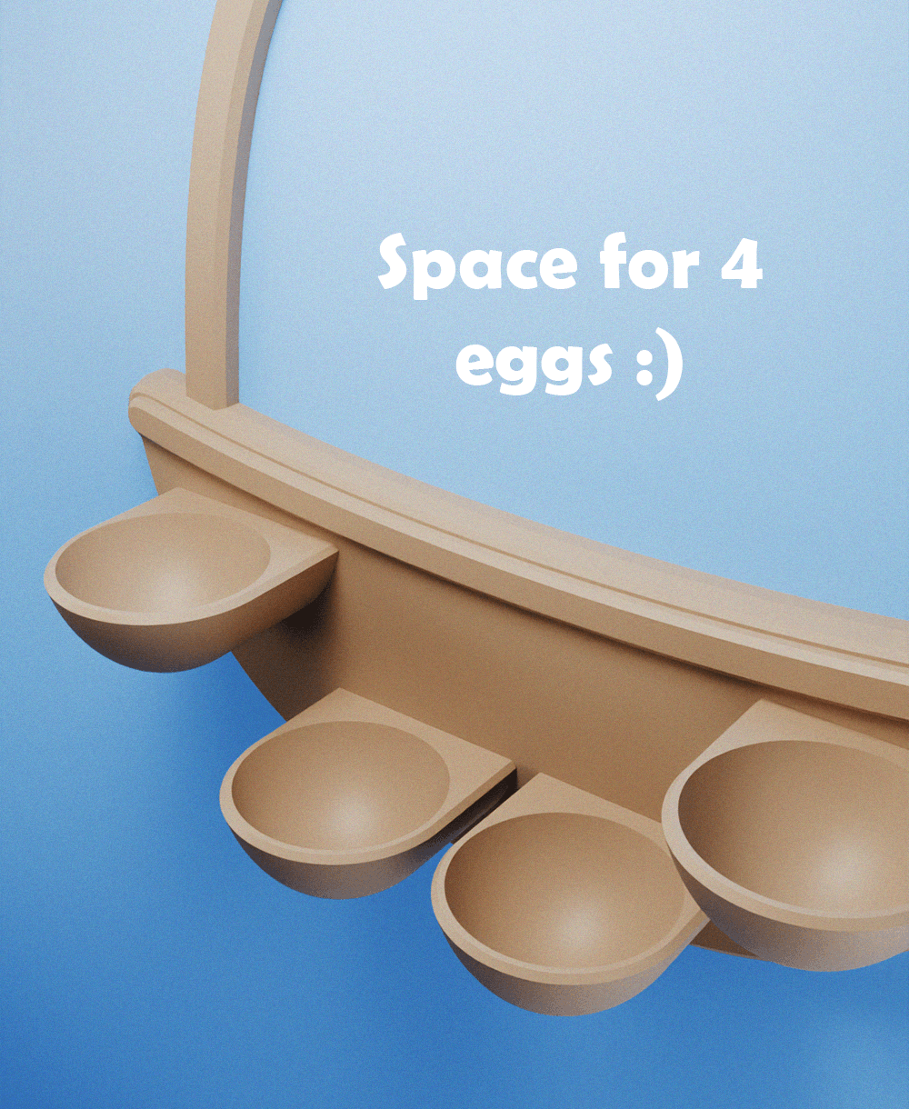 Easter Basket Wall Shelf 3d model
