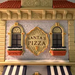 Fulv's Pizza Restaurant (Santa's Pizza) 3d model