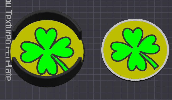 St Paddy Day coaster + caddy.3mf 3d model
