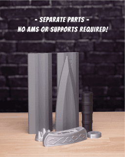 Viking 2 Modular Sword Skin – Sword Kit | No Supports, No AMS, No Glue 3d model
