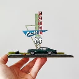Route 66 Diorama for Hot Wheels and 1:64 Diecast Cars & Figure 3d model