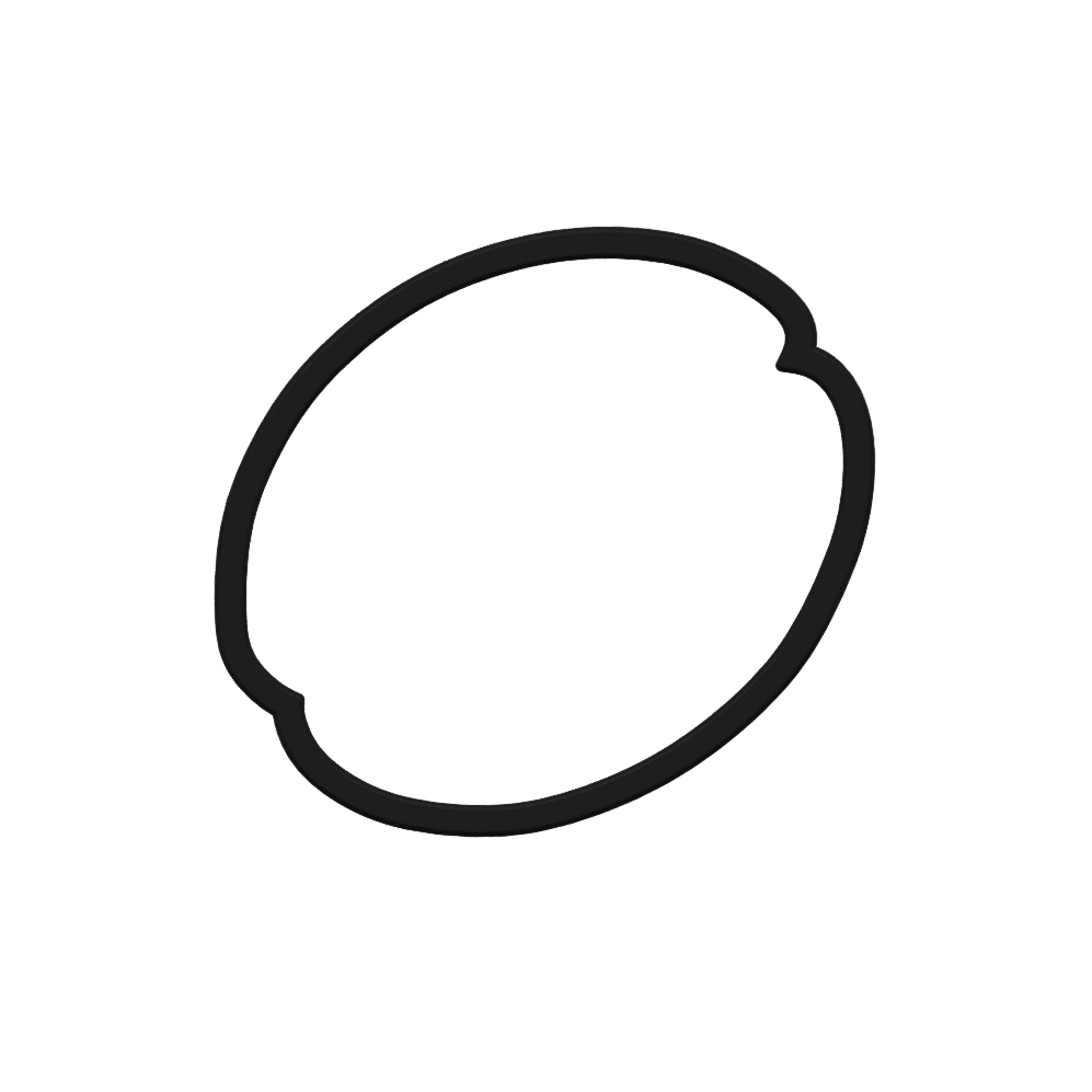 Coffee Bean Cookie Cutter STL File - 4 inches 3d model