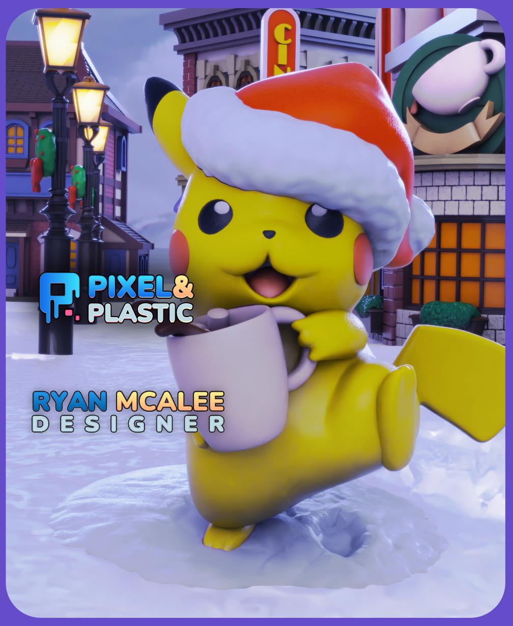 Christmas Pikachu - Cocoa 3d model