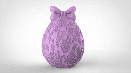 Floral Egg Container 3d model