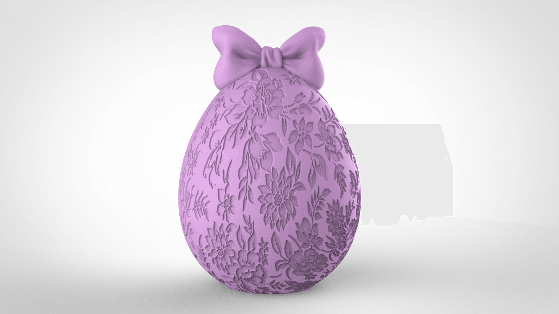 Floral Egg Container 3d model
