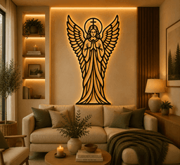Praying Angel 2D Wall Art.3mf 3d model
