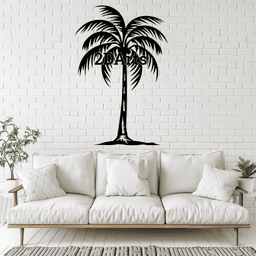 Palm Tree 2D Wall Art/Window Art - Digital STL & SVG Files for 3D Printing and Laser Cutting 3d model
