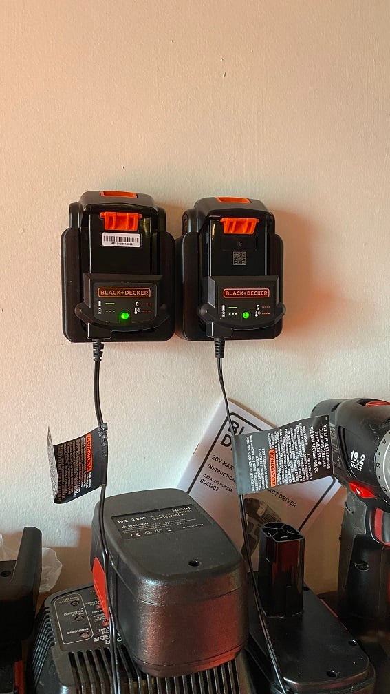 Black&Decker 20V Battery Mount 3d model