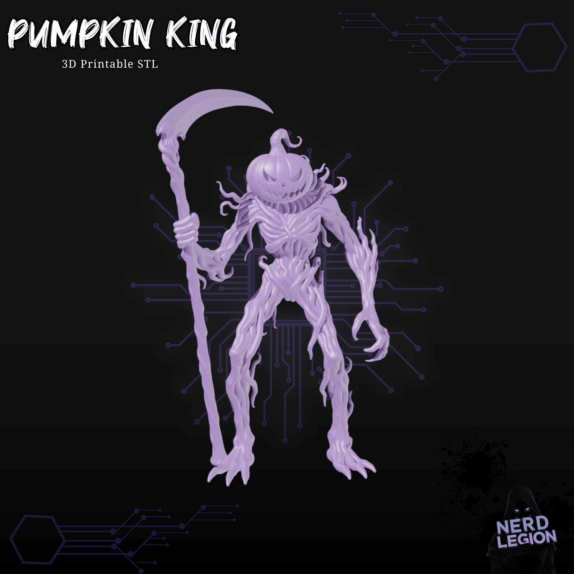 Pumpkin King - Dungeons and Dragons Halloween Model 3d model