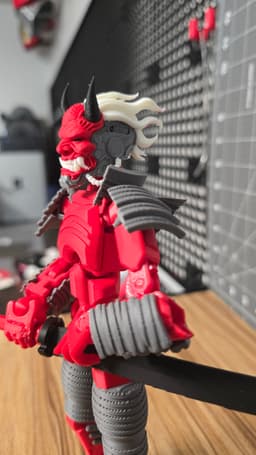 Cyber Oni-Samurai 13 – Premium STEP + GLB Files 3d model