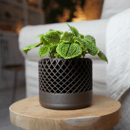 Lattice Planter w. hidden Driptray 3d model