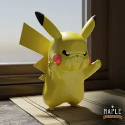 Window Pikachu - Pokemon 3d model