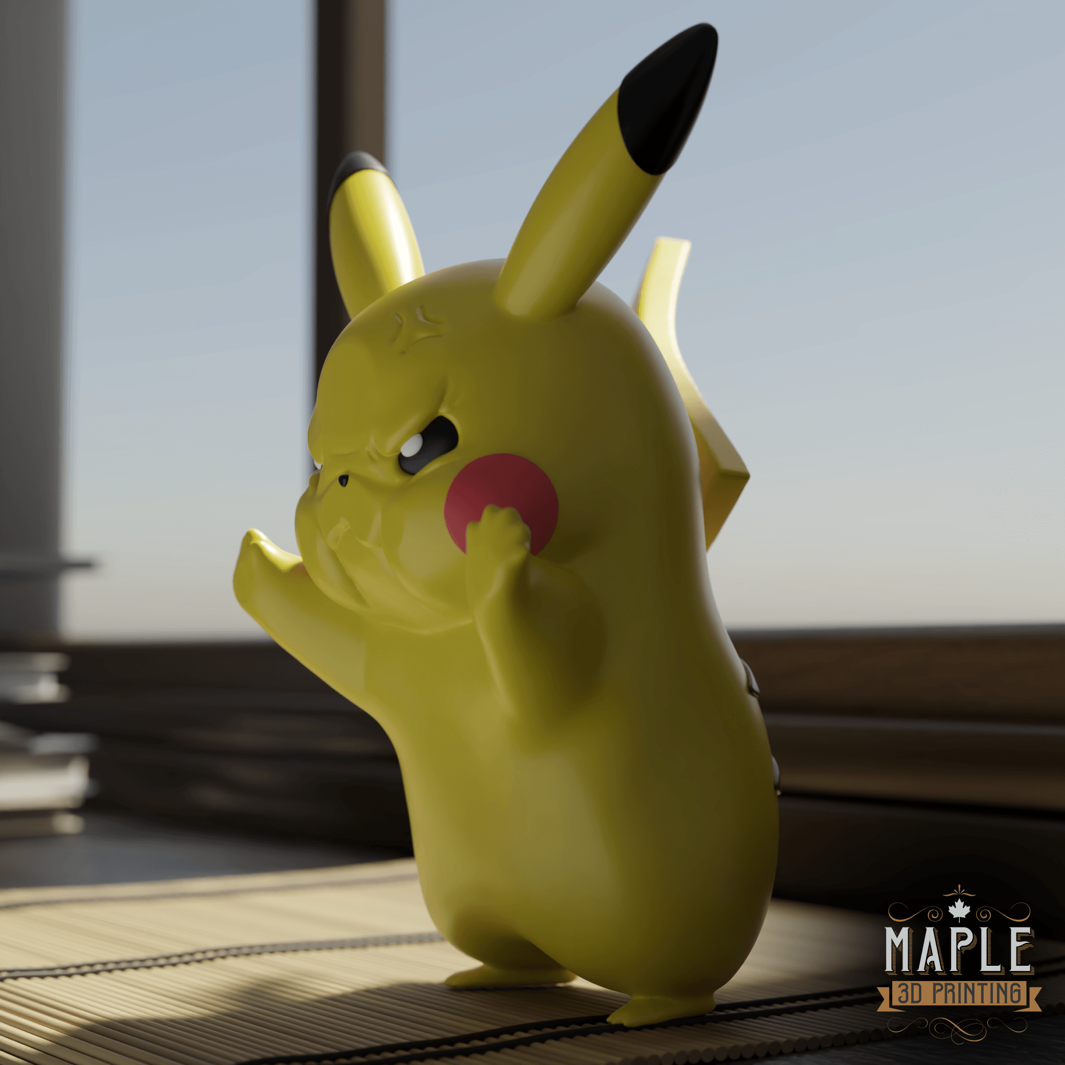 Window Pikachu - Pokemon 3d model