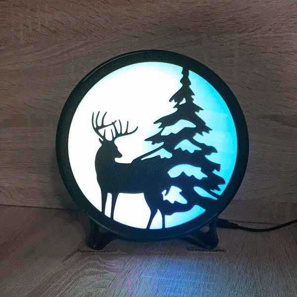 ROUND LED LAMP 3d model