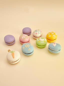 Springtime Easter Macaron Clicker Keychain Fidget Toy Bundle 3d model