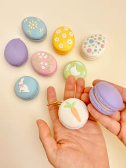 Springtime Easter Macaron Clicker Keychain Fidget Toy Bundle 3d model