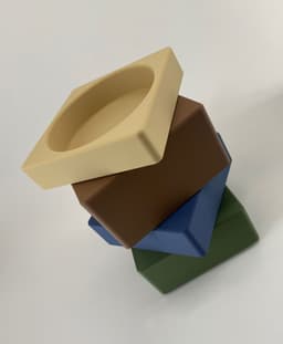 CS128-75 Stackable bin box module for creative home decor 3d print stl 3d model