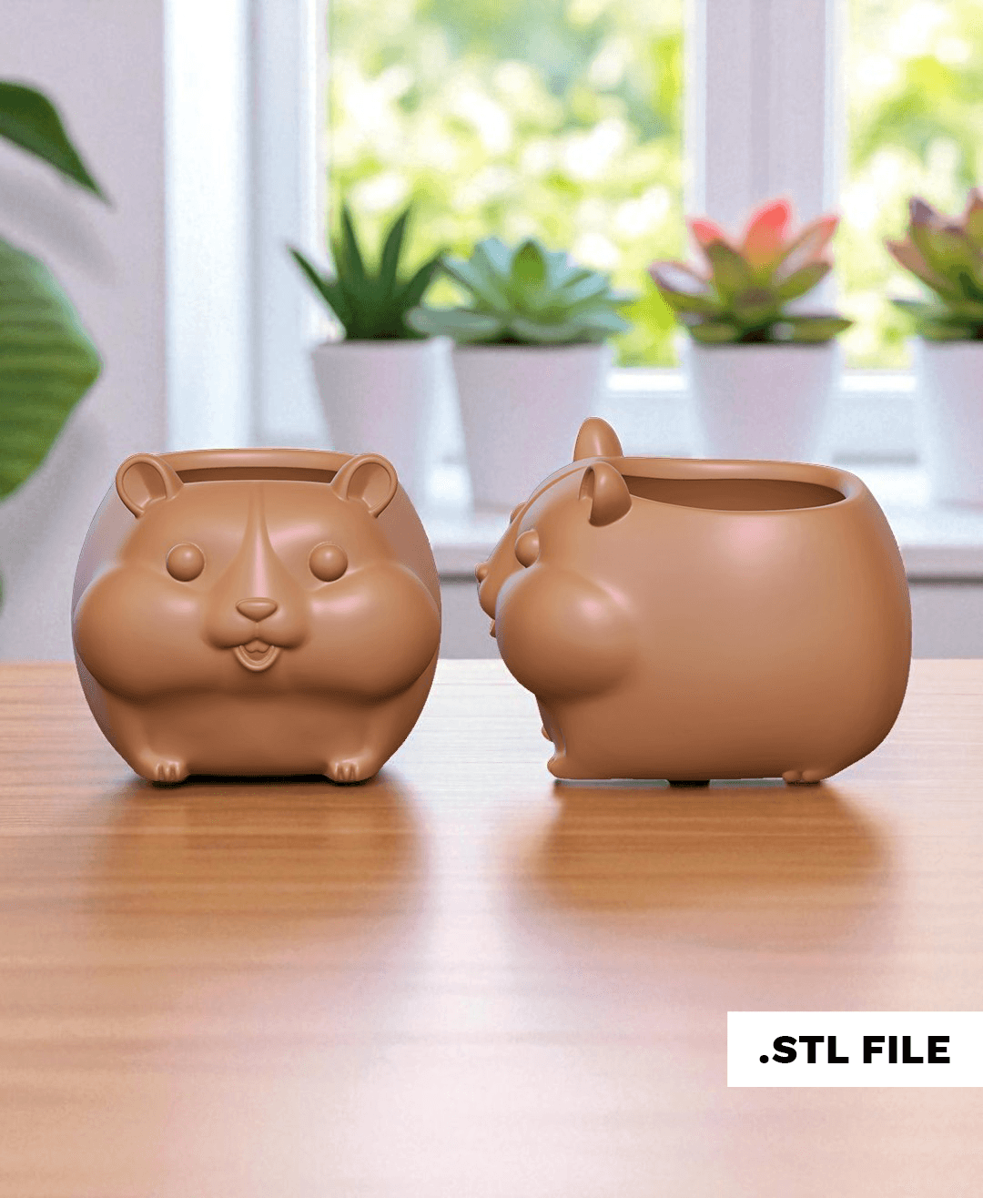 3D Print a Charming Hamster Home for Your Plants 3d model