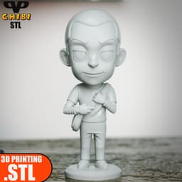 Sheldon Cooper Chibi STL for 3D Printing ChibiSTL 3DXM 3d model