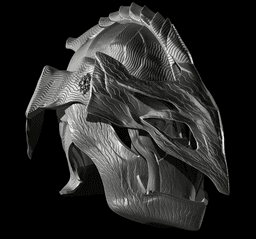 WYLDER DARKNESS COSPLAY Helmet - Dark Fan Art STL Model 3d model