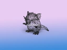 020 Raticate Pokemon Wiremon Figure 3d model