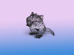 020 Raticate Pokemon Wiremon Figure 3d model