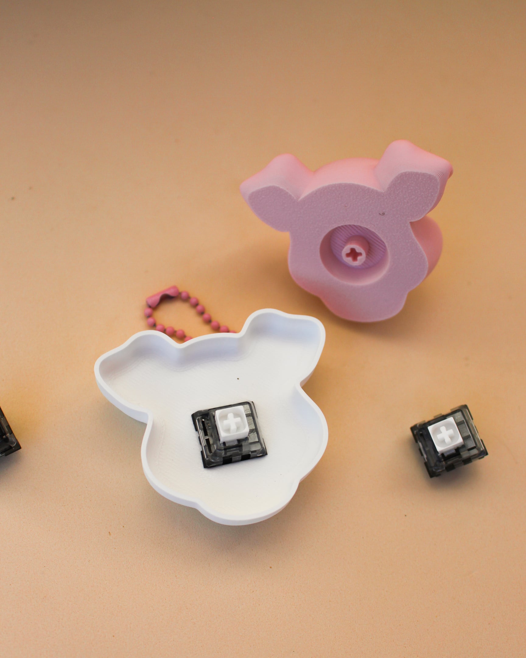 Pig Clicker Keychain โ 3D Fidget Toy 3d model