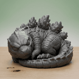 The Godzilla Sleeping Desk Series: #3 3d model