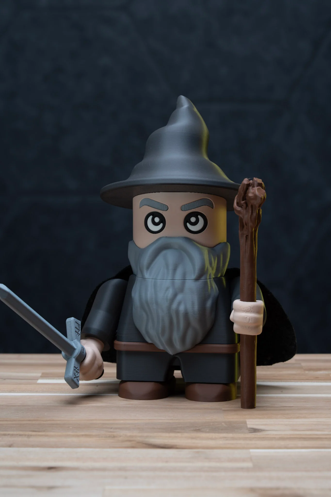 Gandalf the Chunk - Lord of the Rings Kit | No Supports, No AMS, No Glue 3d model