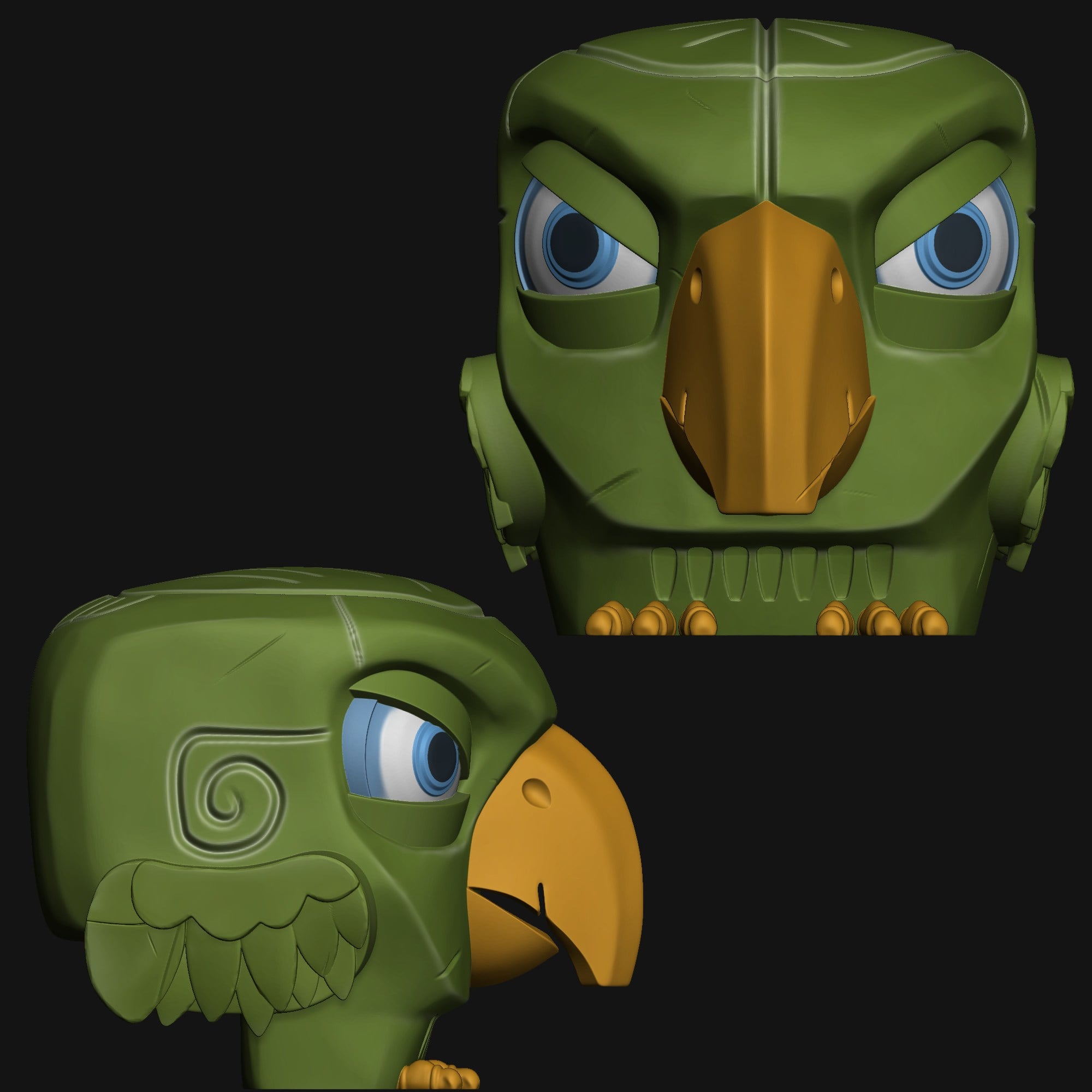Cube Bird 3d model