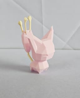 Skitty Low Poly Pokemon 3d model