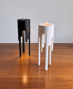 Wick, Desk lamp & Tealight candle holder. 3d model