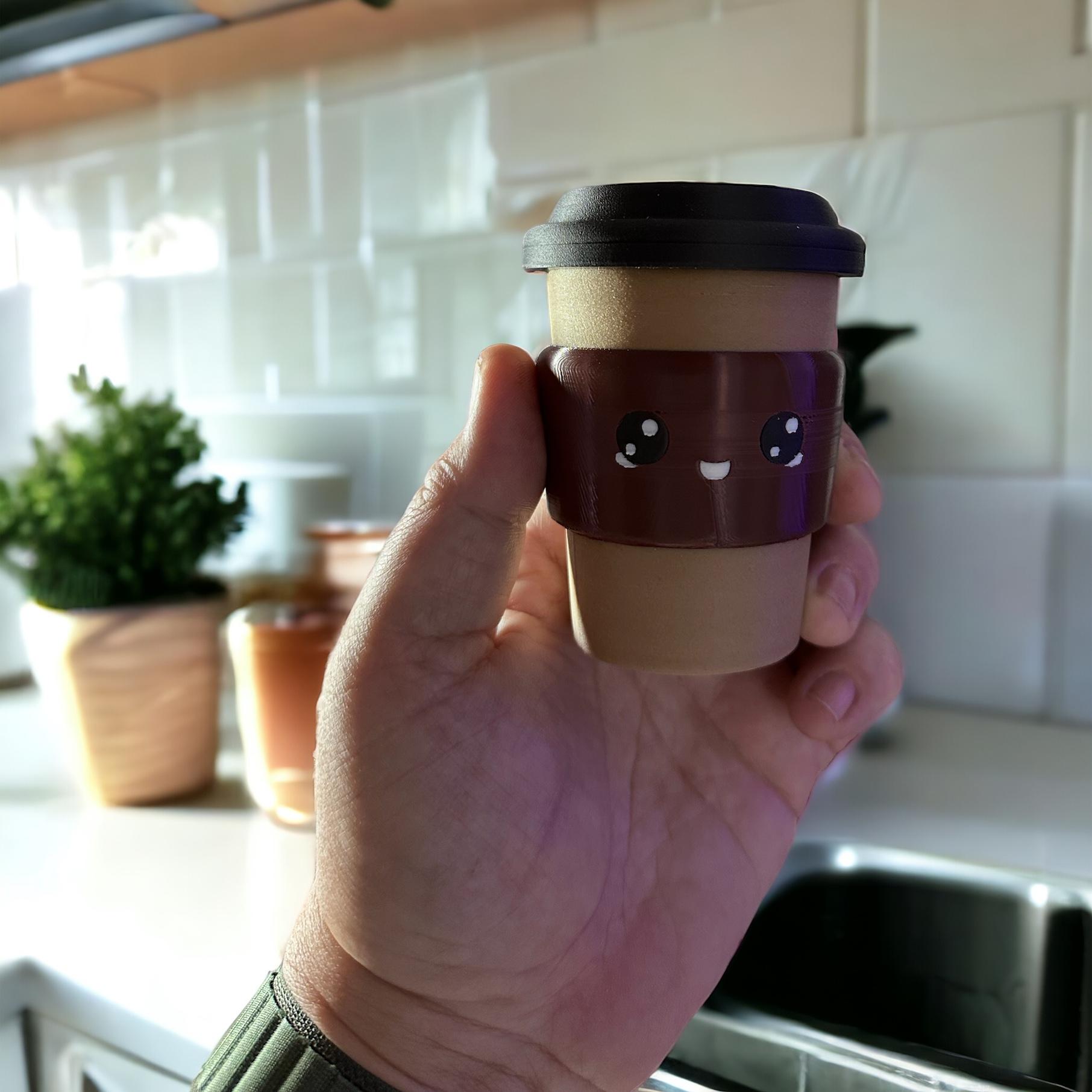 Kawaii Style Espresso Cup - Mocha - Starbucks - Latte - Stash  3d model