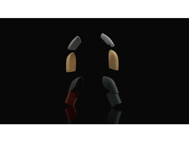 The Mandalorian Season 3 Creed Anything goes Shoulder bell and bicep pack 3d model
